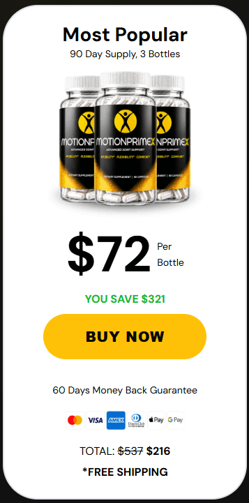 Buy MotionPrimeX 3 Bottle