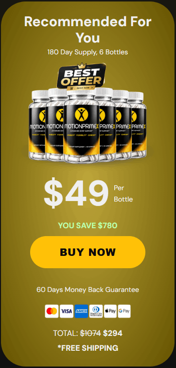 Buy MotionPrimeX 6 Bottle